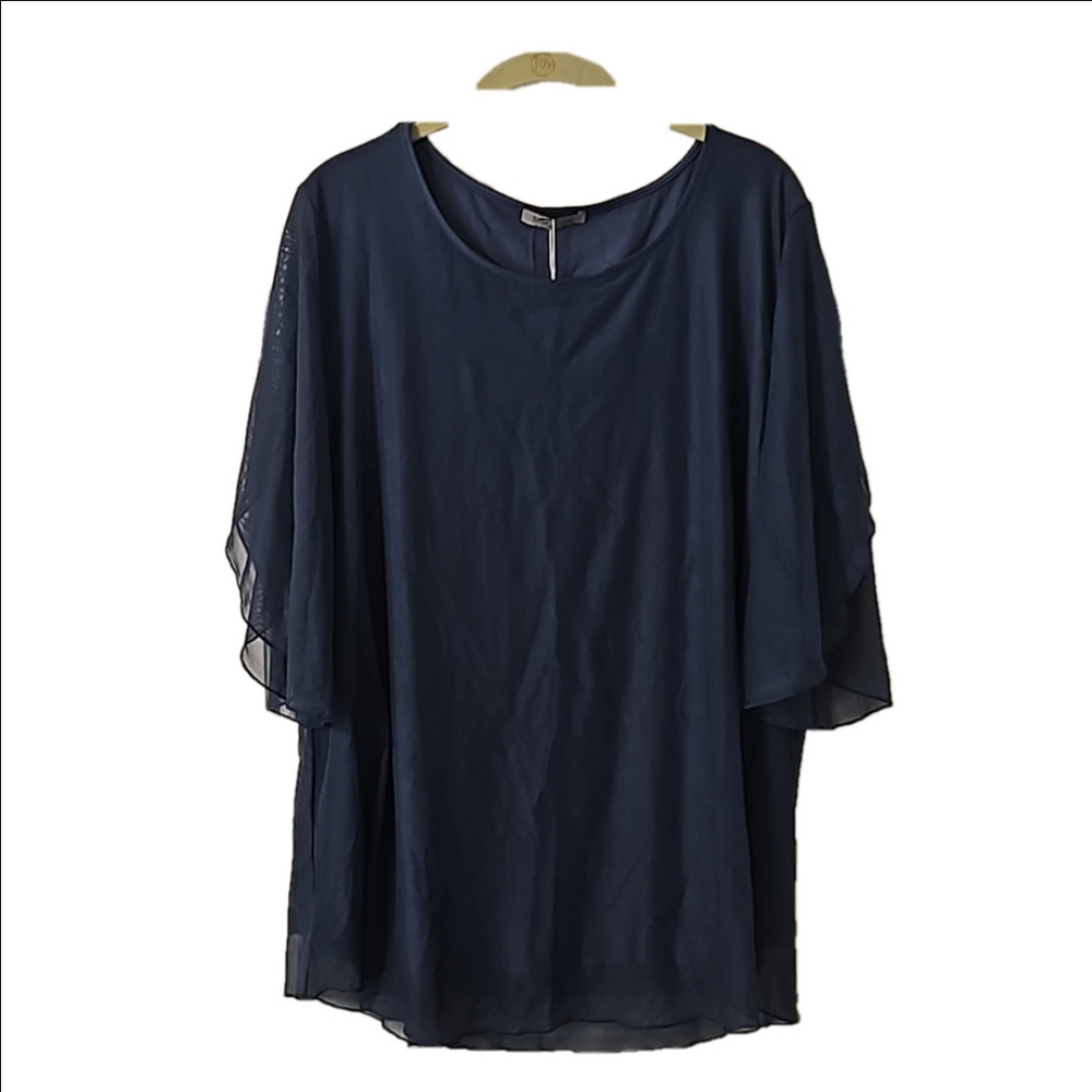 Navy Blouse 2XL